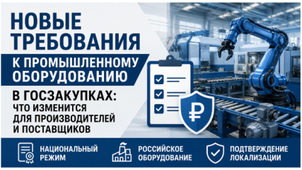Новые требования к промышленному оборудованию в госзакупках: что изменится для производителей и поставщиков
