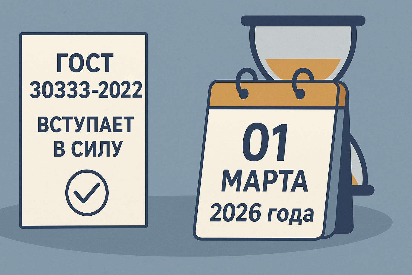 Переход на новый ГОСТ 30333-2022 с 1 марта 2026 года