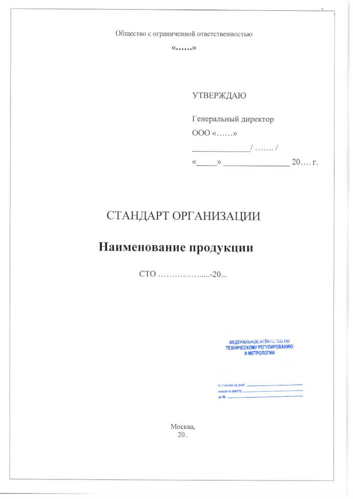Экспертиза стандарта организации (СТО) в России